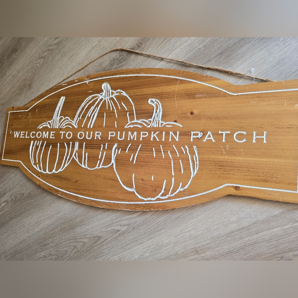 Wooden Pumpkin Patch Sign